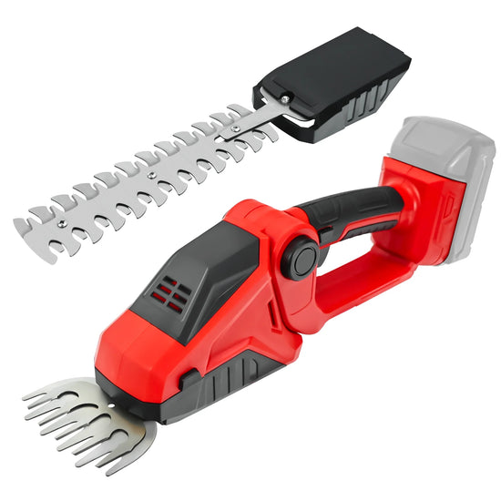 Cordless Hedge Trimmer 2-in-1 Grass Shears Handheld Electric Shrub Trimmer Kit Garden Tool for Milwaukee 18V Battery(No Battery)