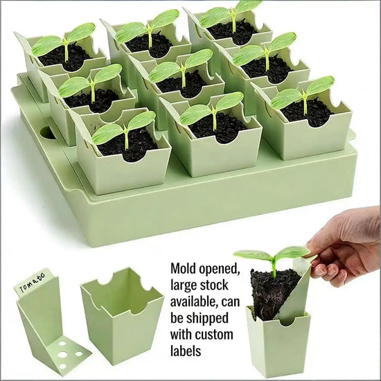 Seed Starting Tray with Transplant And Labeling Features Reusable Seed Germination Tool for Gardeners Seed Nursury Tray