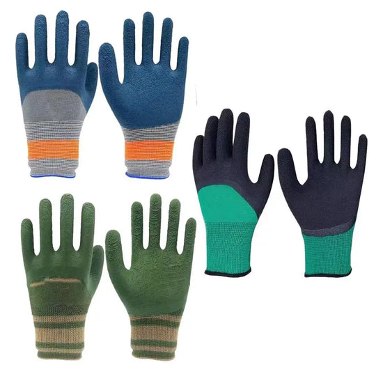 1Pair Gardening Gloves Latex Waterproof Horticultural Gloves Non-slip Protective Gear for Vegetable Flower Plant Gardening Glove